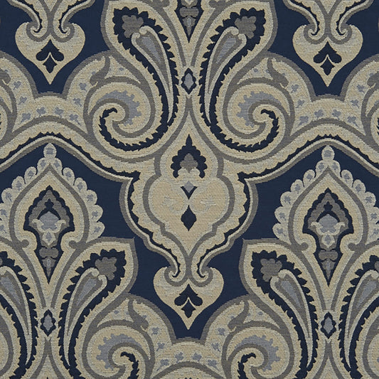 JF Fabrics Crypton HUNTSVILLE 68 Fabric Traditional,Transitional,Contemporary Blue  Damask,Jacquard,Texture - 5739768 J6861