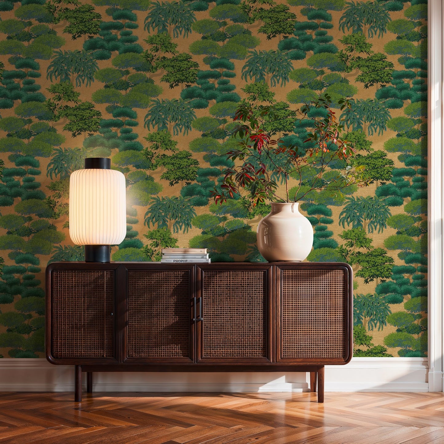 GALERIE WALLCOVERINGS Havana 2    Green   - HV41078