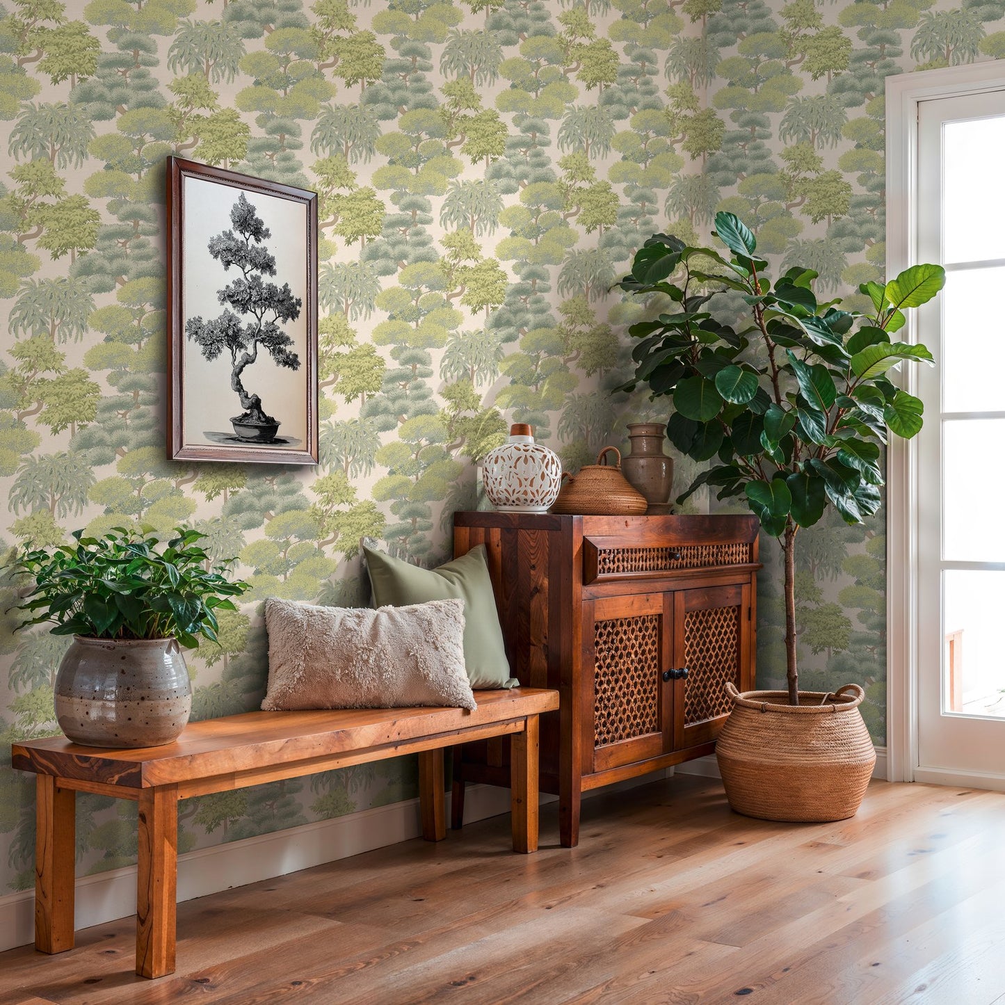 GALERIE WALLCOVERINGS Havana 2    Green   - HV41079