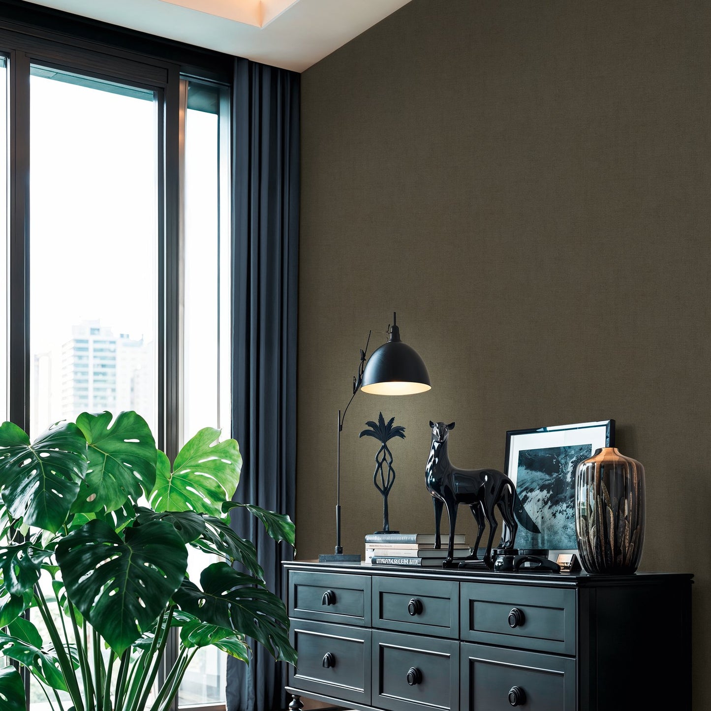 GALERIE WALLCOVERINGS Havana 2    Bronze Brown   - HV41105