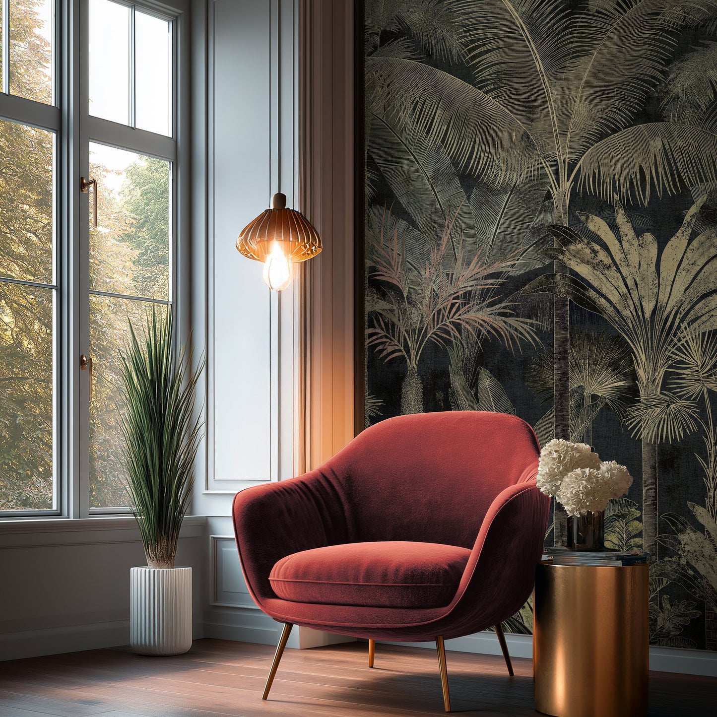 GALERIE WALLCOVERINGS Havana 2    Green   - HV41109M