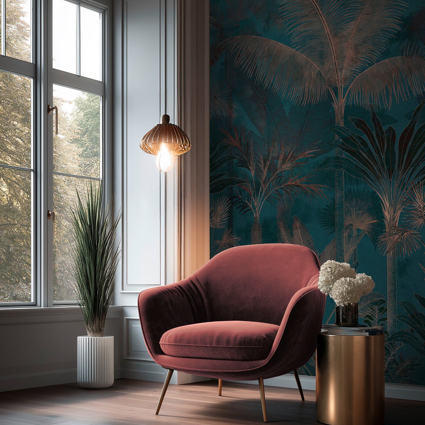 GALERIE WALLCOVERINGS Havana 2    Blue   - HV41111M