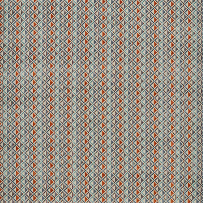 HARLEQUIN Boka Fabric Geometric Heather,Russet,Sky   - HVVC132974