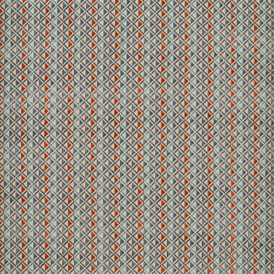 HARLEQUIN Boka Fabric Geometric Heather,Russet,Sky   - HVVC132974