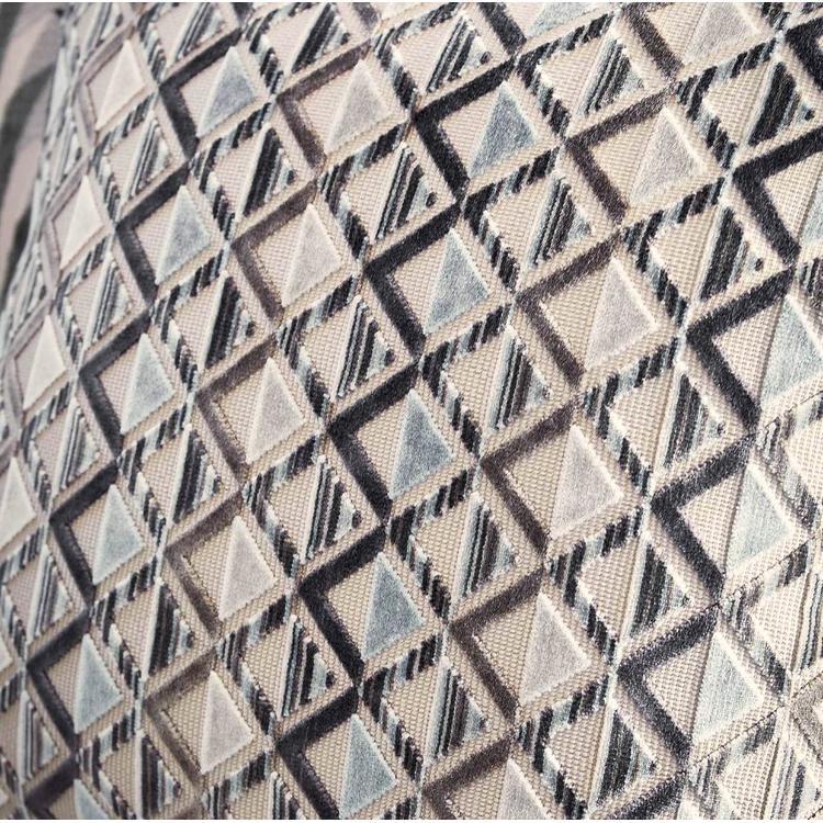 HARLEQUIN Boka Fabric Geometric Graphite,Glacier   - HVVC132975