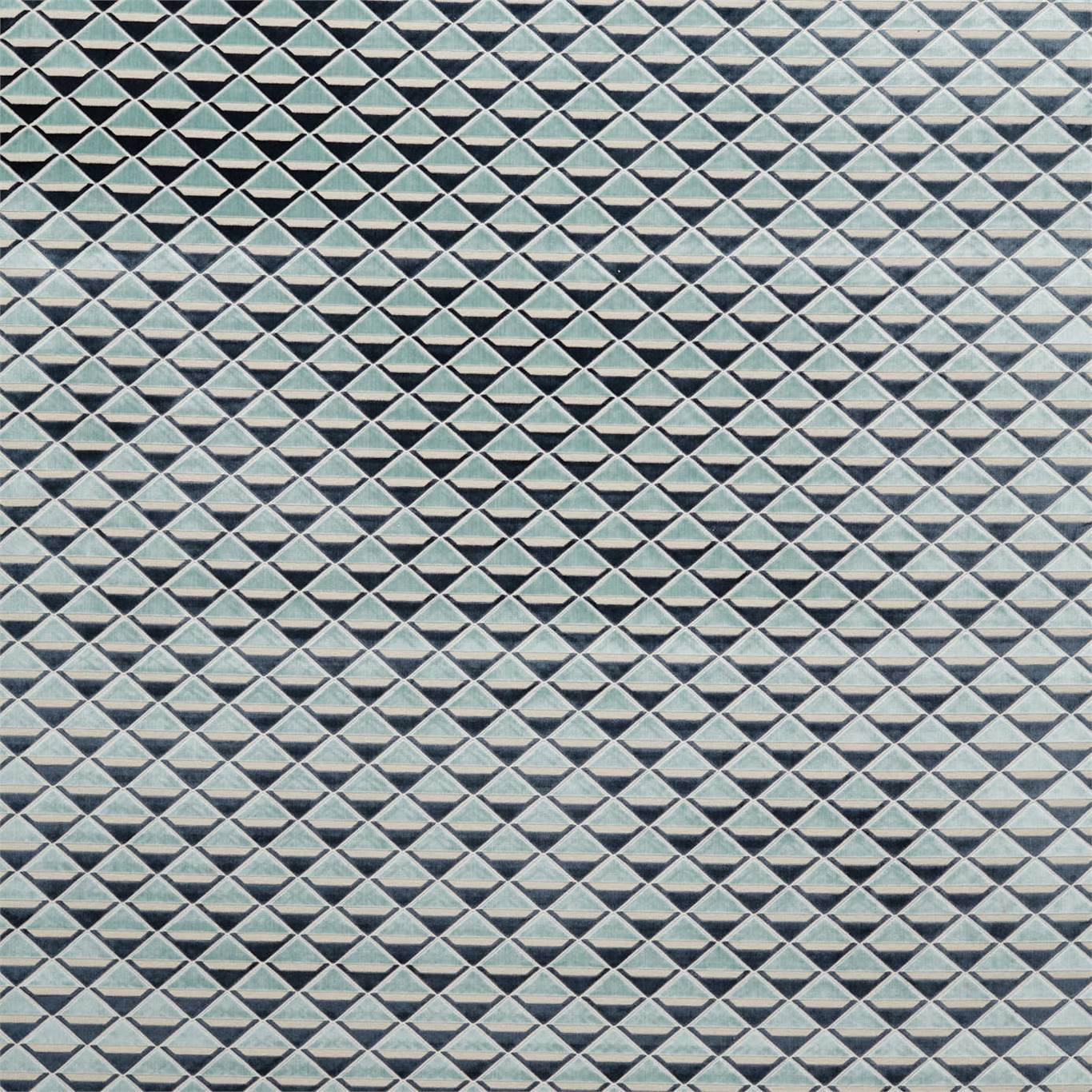 HARLEQUIN Petrova  Fabric Geometric Ink,Sky   - HVVC132987