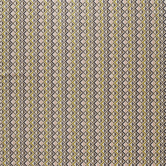 HARLEQUIN Boka Fabric Geometric Citrus,Rose,Charcoal   - HVVC132989
