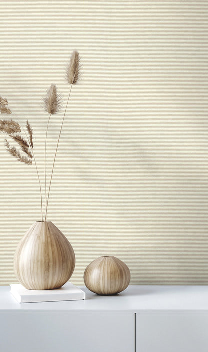 York Wallcoverings Quietwall Varna Linen Wallpaper  Textures Whites and Off-Whites   - HW3663R