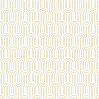 York Wallcoverings Hoopla Walls Retro Arch Cream Peel and Stick Wallpaper Graphics Retro Cream  Current Peel & Stick - HWA1066PU