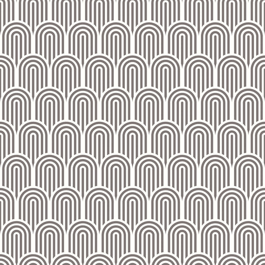 York Wallcoverings Hoopla Walls Retro Arch Black Peel and Stick Wallpaper Graphics Retro Black  Current Peel & Stick - HWA1067PU