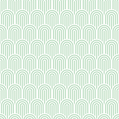 York Wallcoverings Hoopla Walls Retro Arch Mint Green Peel and Stick Wallpaper Graphics Retro Mint Green  Current Peel & Stick - HWA1070PU
