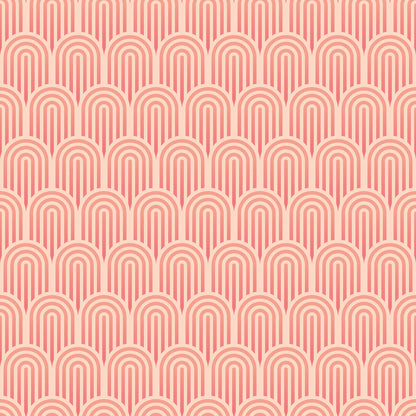 York Wallcoverings Hoopla Walls Retro Arch Blush Pink Peel and Stick Wallpaper Graphics Retro Blush Pink  Current Peel & Stick - HWA1072PU