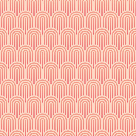 York Wallcoverings Hoopla Walls Retro Arch Blush Pink Peel and Stick Wallpaper Graphics Retro Blush Pink  Current Peel & Stick - HWA1072PU