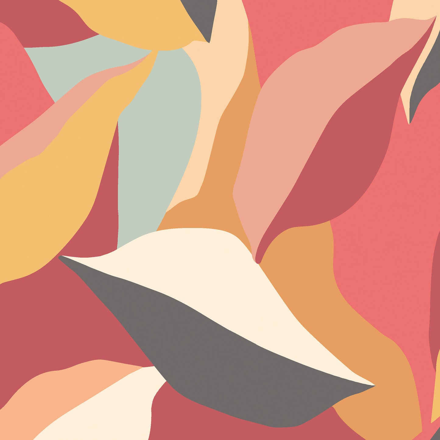 York Wallcoverings Hoopla Walls Leafy Patchwork Spice Mix Peel and Stick Wallpaper Botanical Modern Spice Mix  Current Peel & Stick - HWA1157PU