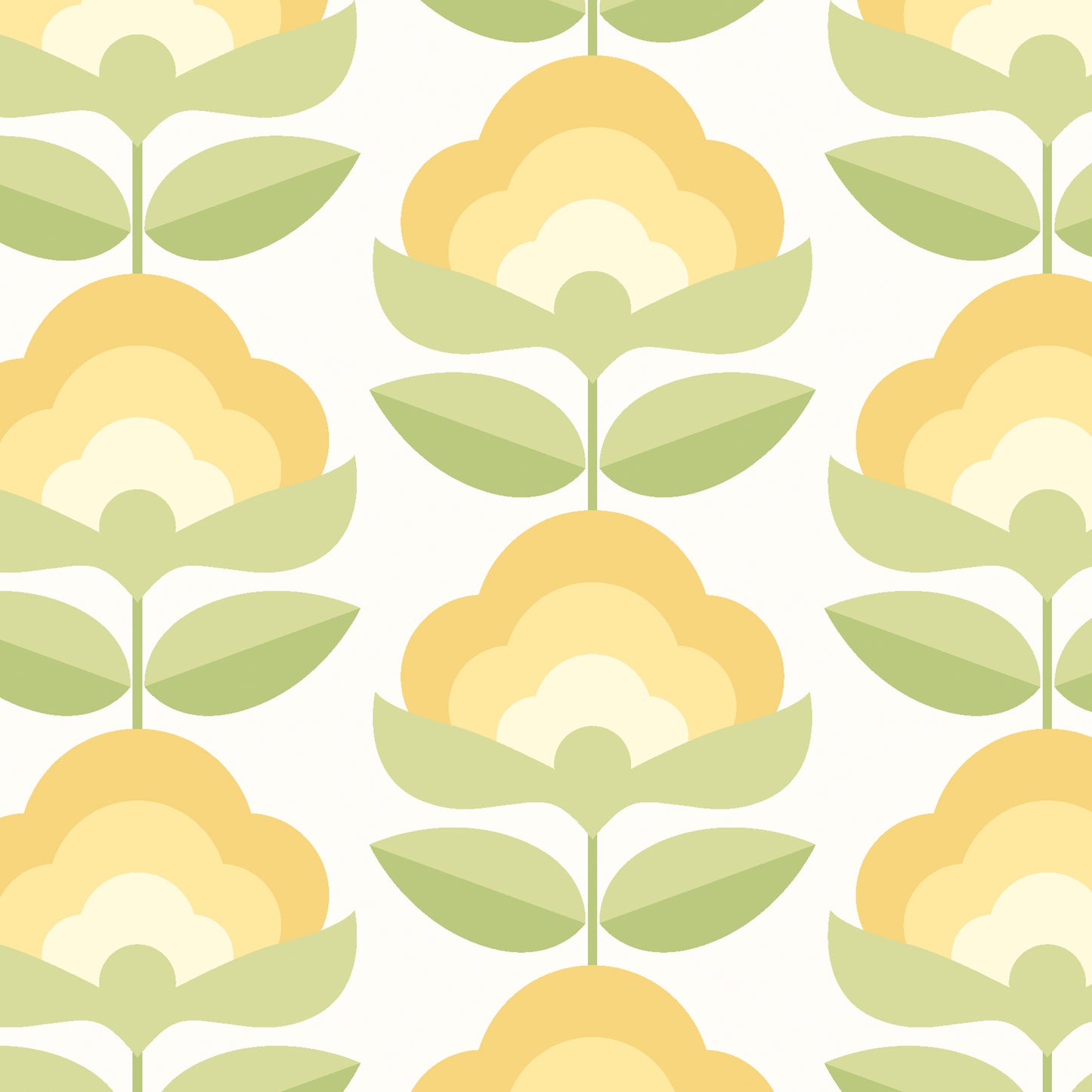 York Wallcoverings Hoopla Walls Retro Flower Sunshine Peel and Stick Wallpaper Botanical Retro Sunshine  Current Peel & Stick - HWA1170PU