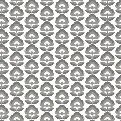 York Wallcoverings Hoopla Walls Retro Flower Chalkboard Peel and Stick Wallpaper Botanical Retro Chalkboard  Current Peel & Stick - HWA1173PU