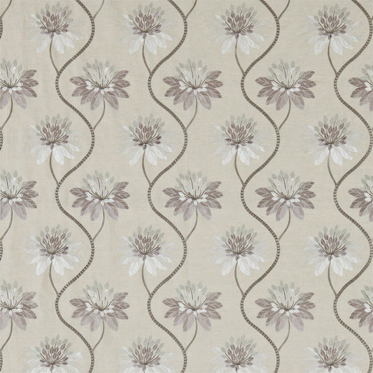 HARLEQUIN OUTLET Eloise Fabric Contemporary Floral Silver Mink   - HWHI131542