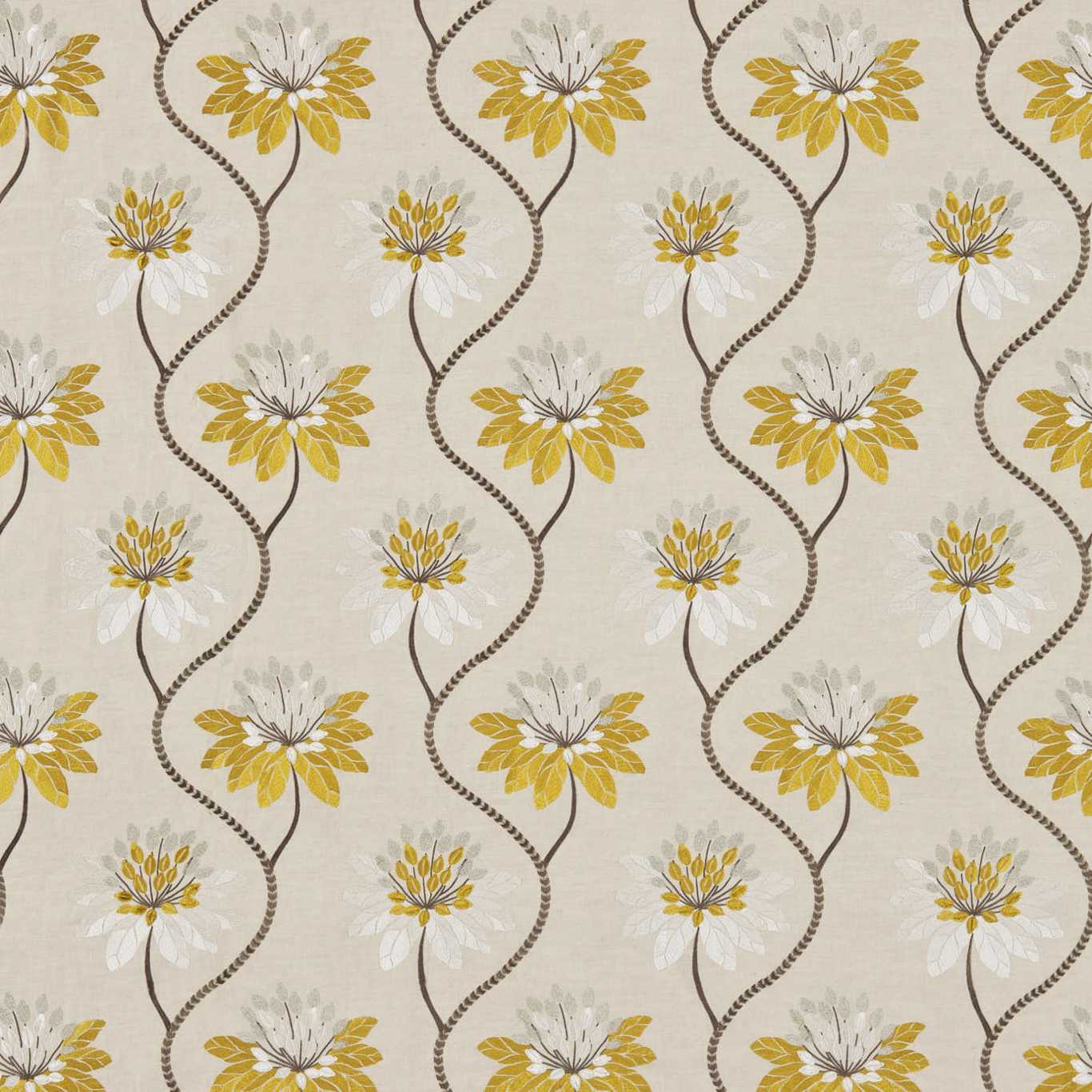HARLEQUIN Eloise Fabric Contemporary, Floral Marigold   - HWHI131545