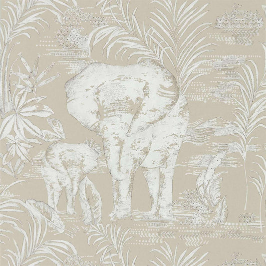 HARLEQUIN Kinabalu Wallpaper Animals Linen  Gravure - Wide Width Printed Wallpaper - HZAP111776