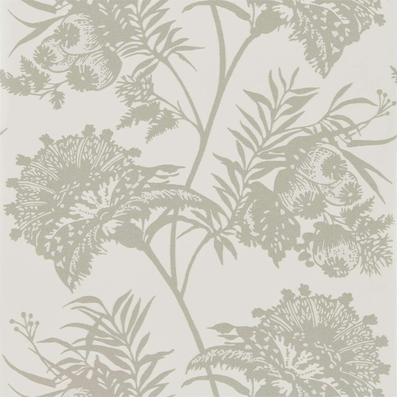 HARLEQUIN OUTLET Bavero Shimmer Wallpaper Contemporary Floral Linen   - HZAP111780
