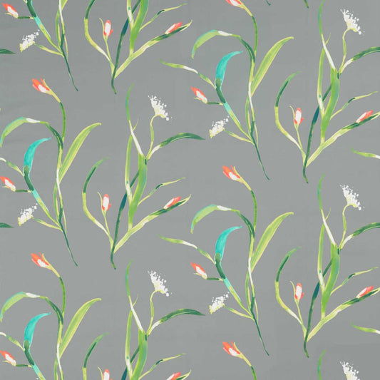 HARLEQUIN Saona Fabric Contemporary, Floral Kiwi,Charcoal   - HZAP120739