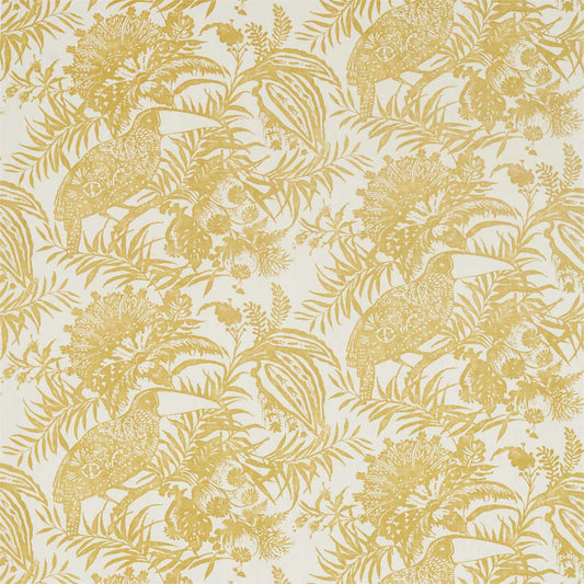 HARLEQUIN Toco  Fabric Birds Ochre   - HZAP120743