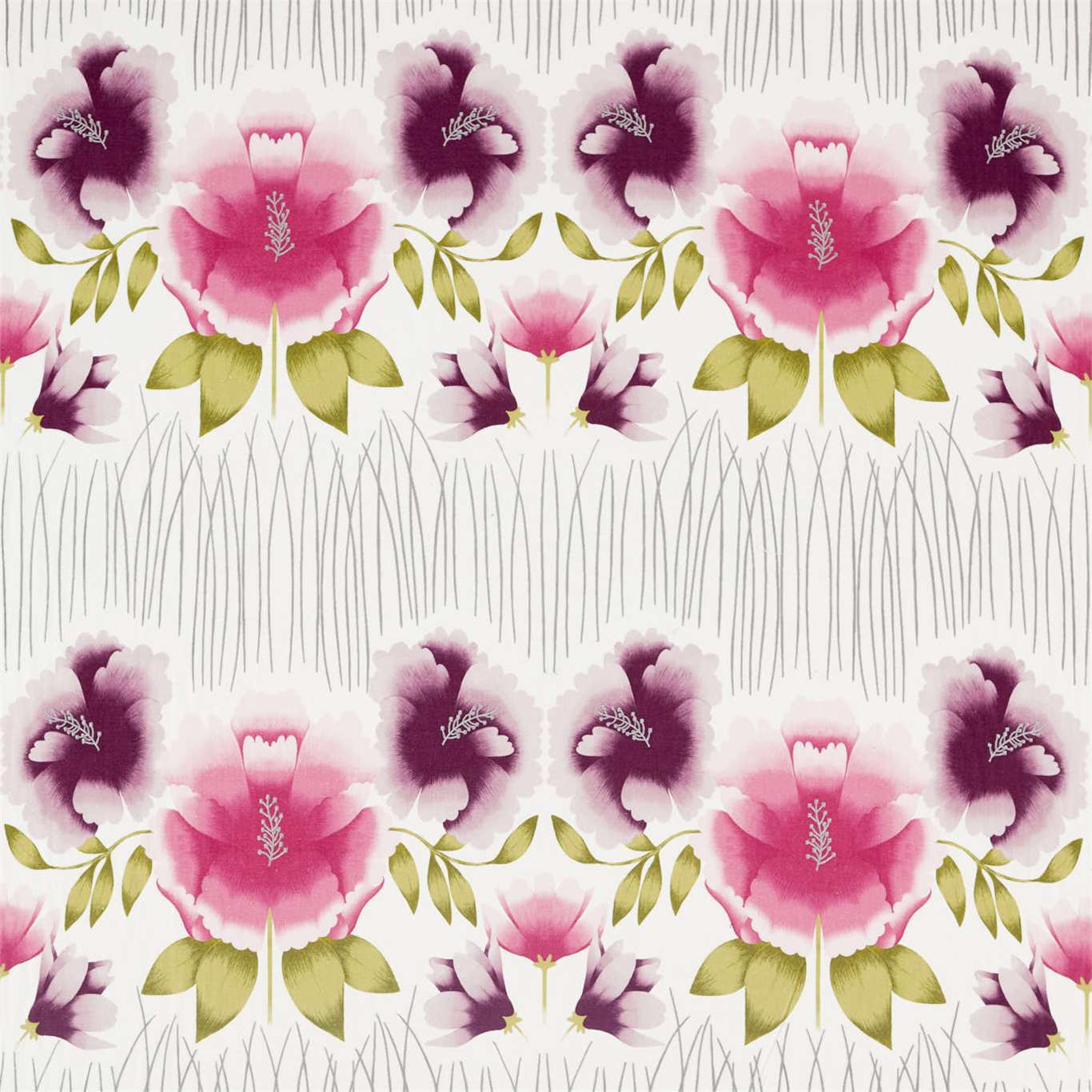 HARLEQUIN OUTLET Zapara Fabric Contemporary Floral Cerise,Kiwi   - HZAP132644
