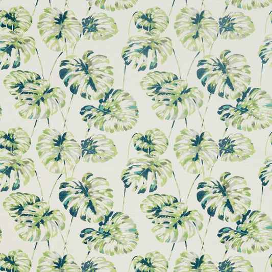 HARLEQUIN Kelapa Fabric Leaves , Trees Emerald,Zest   - HZAP132647