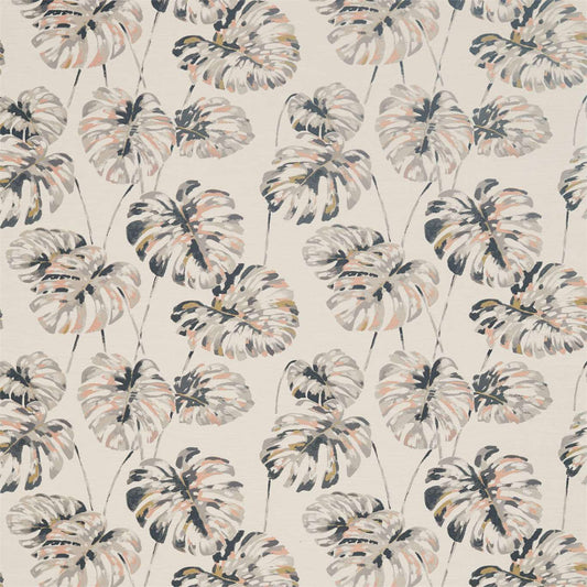 HARLEQUIN OUTLET Kelapa Fabric Leaves , Trees Charcoal,Blush   - HZAP132648