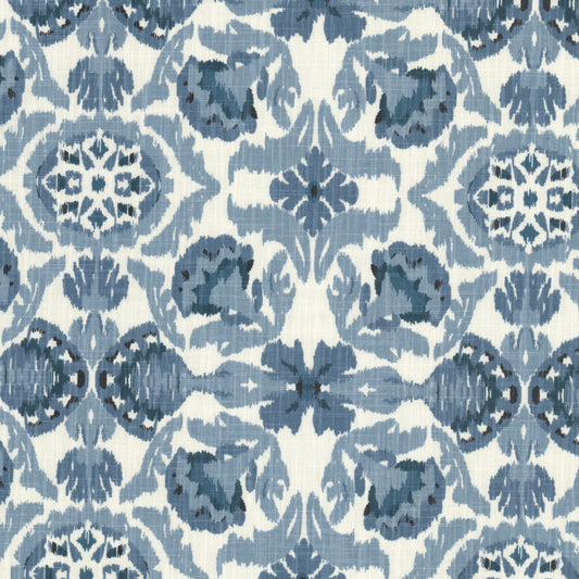 STOUT TEXTILES  MULTIPURPOSE,PRINT TRANSITIONAL,, IKAT HARBOR,LAKE   - IAMB-2