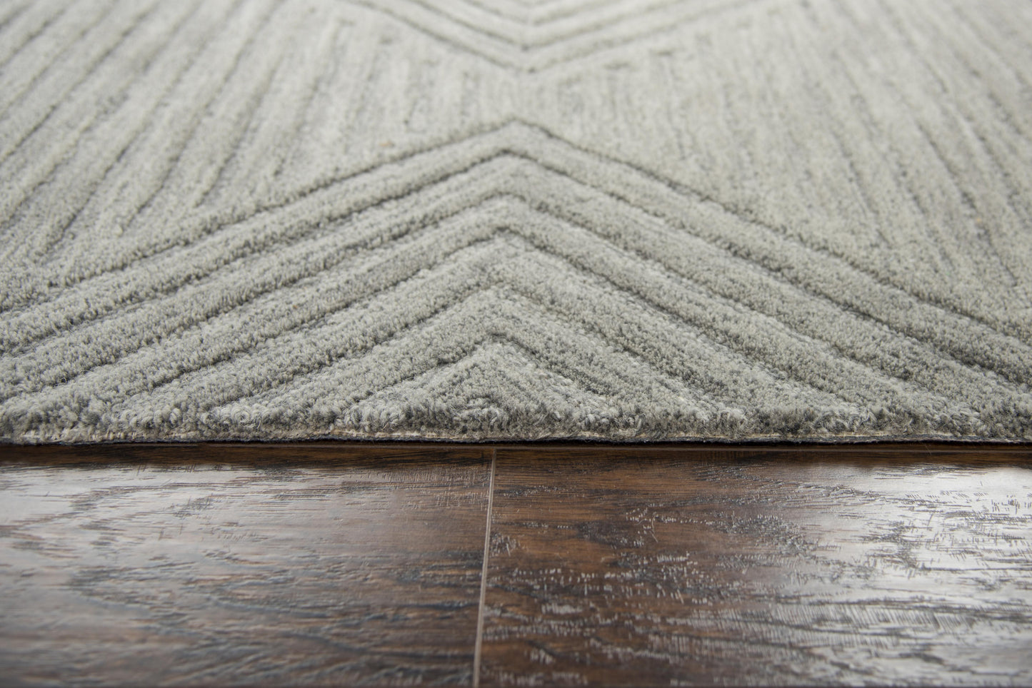 5x8 gray hand tufted wool area rug with geometric pattern, modern neutral rug for living room and bedroom, soft durable 100% wool rug with canvas backing, contemporary minimalist home decor rug, high-quality textured rug for stylish interiors