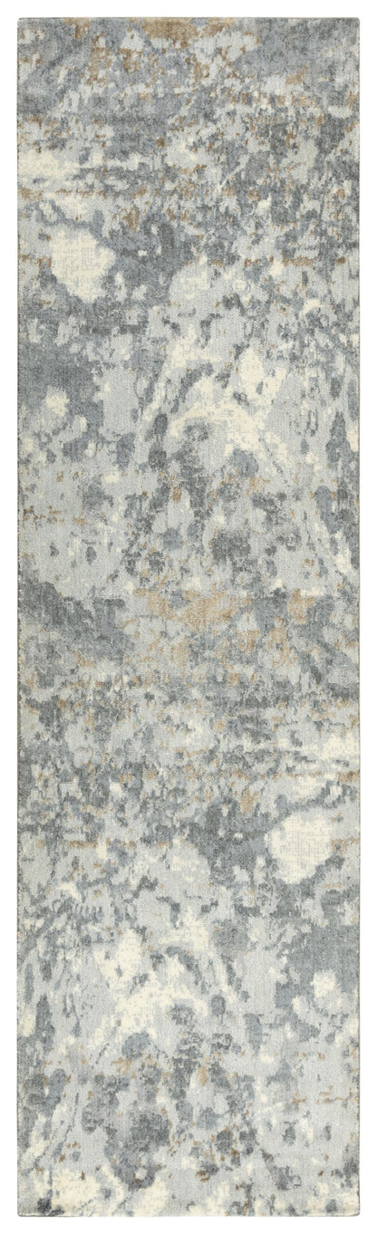 Contemporary rug runner, 2' x 8'.