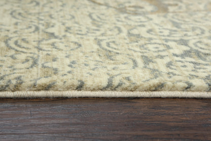 Traditional 2' x 10' rug.