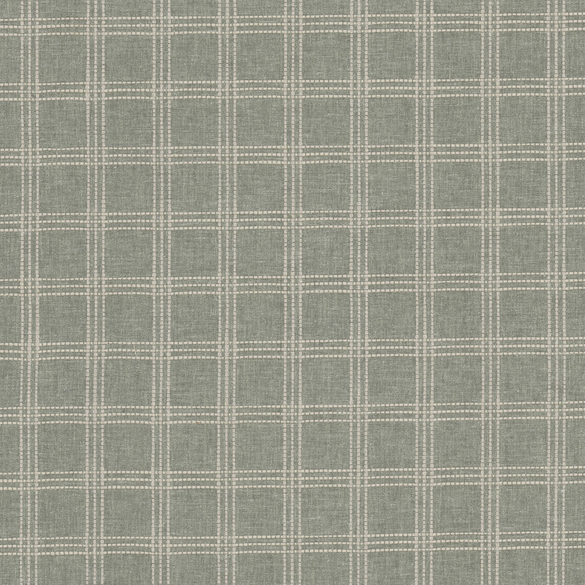 STOUT TEXTILES  UPHOLSTERY,WOVENS TRADITIONAL, PLAID/CHECK SAGE   - INEZ-1