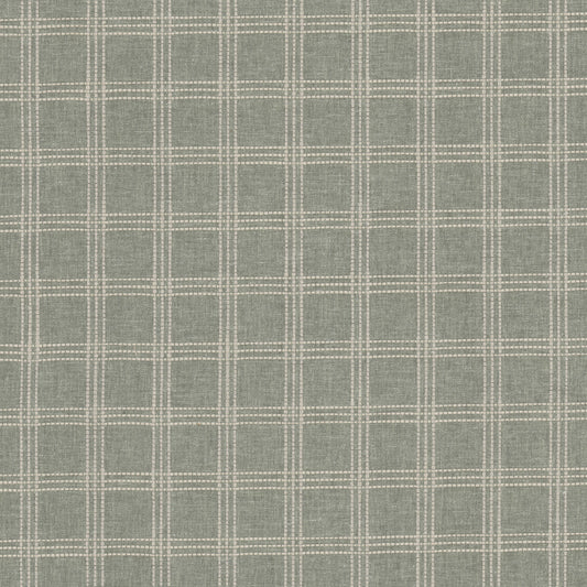 STOUT TEXTILES  UPHOLSTERY,WOVENS TRADITIONAL, PLAID/CHECK SAGE   - INEZ-1