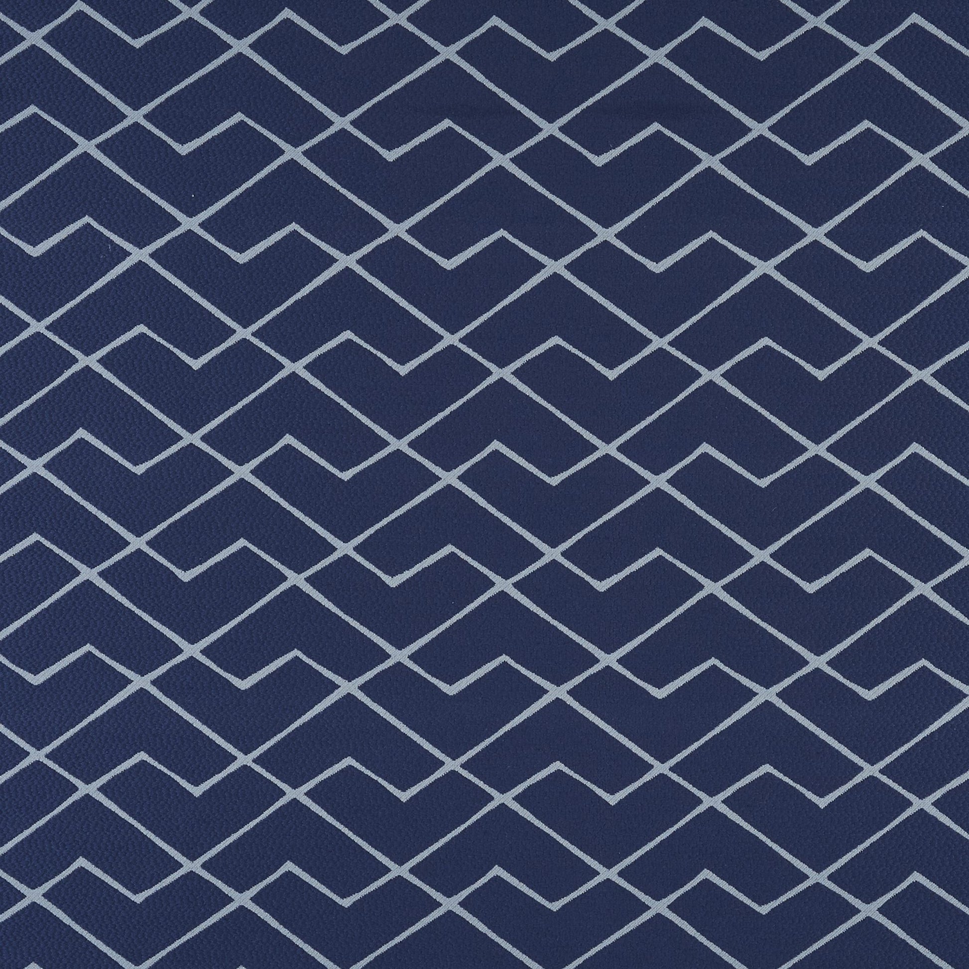 Geometric pattern of wavy lines on a blue background