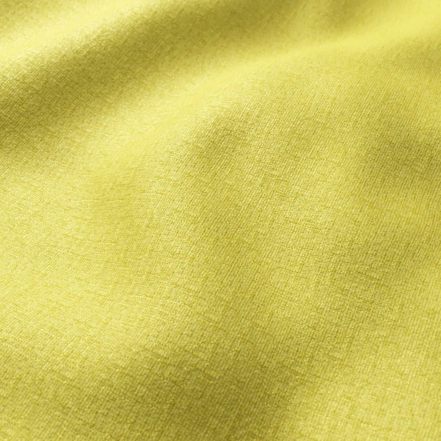 Lime green chenille fabric with a soft, plush pile and gentle folds.