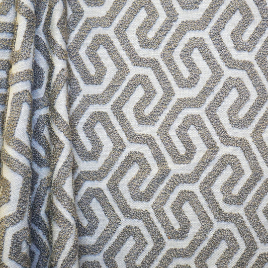 JF Fabrics INTERVAL 34 Fabric Geometric, Transitional Taupe, Brown, Tan  Embroidery - 9013034 J9161