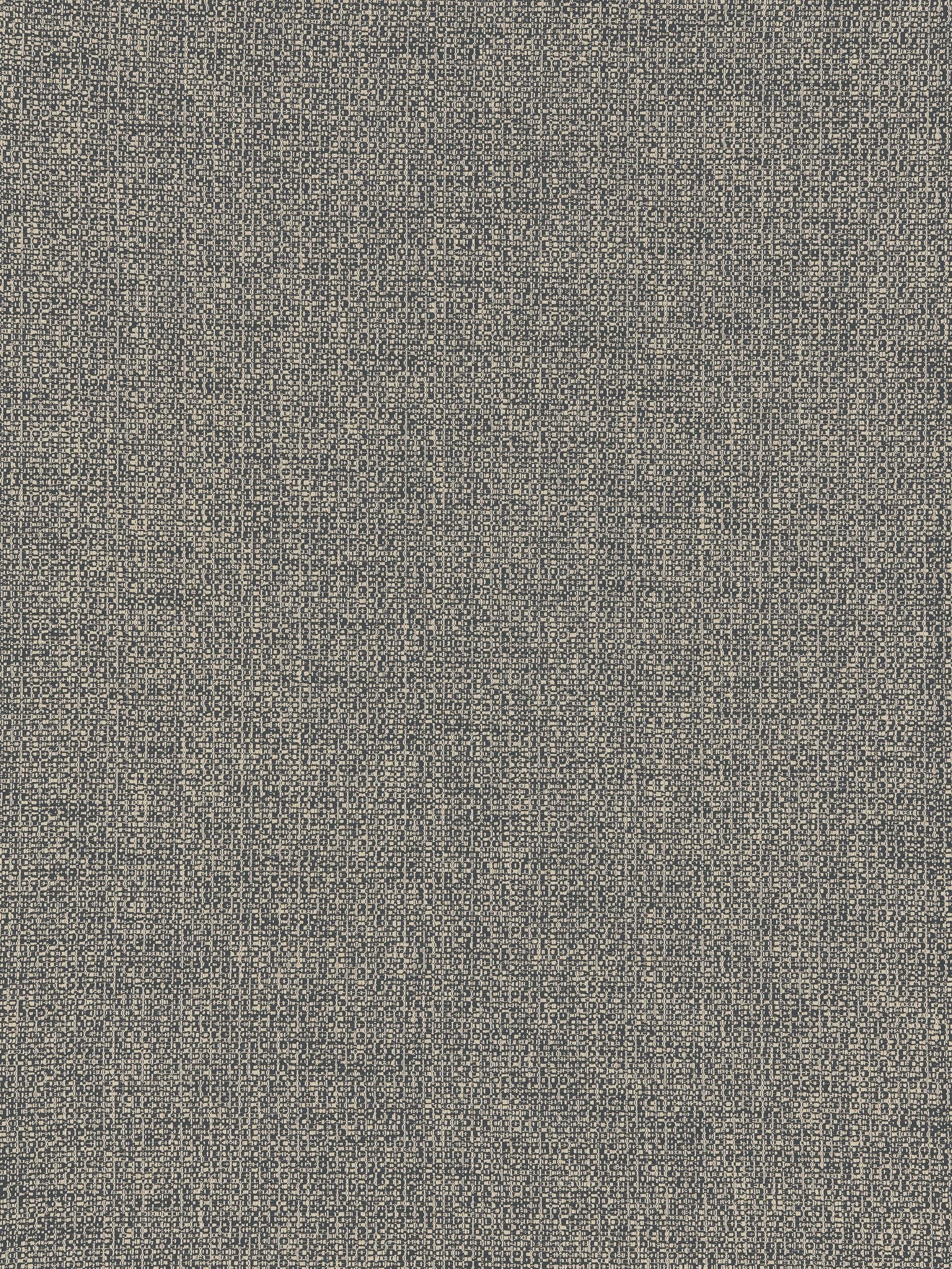 Anthracite heathered woven fabric with a tweed-like speckled pattern; fabric swatch.