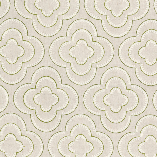 STOUT TEXTILES  MULTIPURPOSE,EMBROIDERIES TRANSITIONAL,, MEDALLION PISTACHIO   - IRVI-1