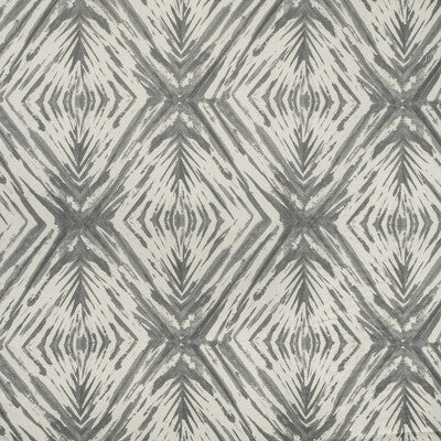 KRAVET COUTURE PRINT GEOMETRIC WHITE,GREY,   - ISLAND DYE.11.0