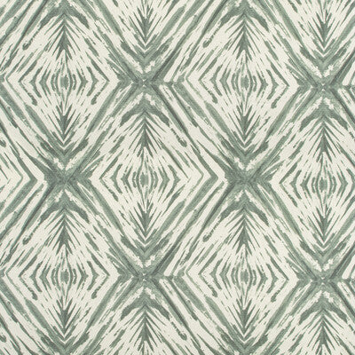 KRAVET COUTURE PRINT GEOMETRIC WHITE,SAGE,   - ISLAND DYE.13.0