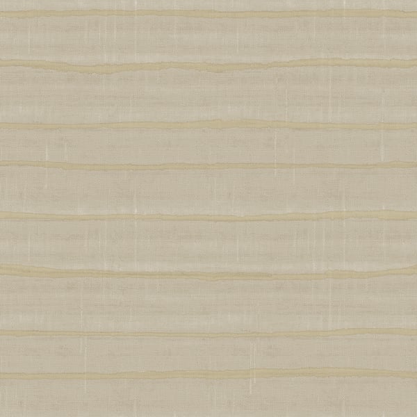 Beige textured wallpaper swatch with subtle horizontal pale yellow stripes.