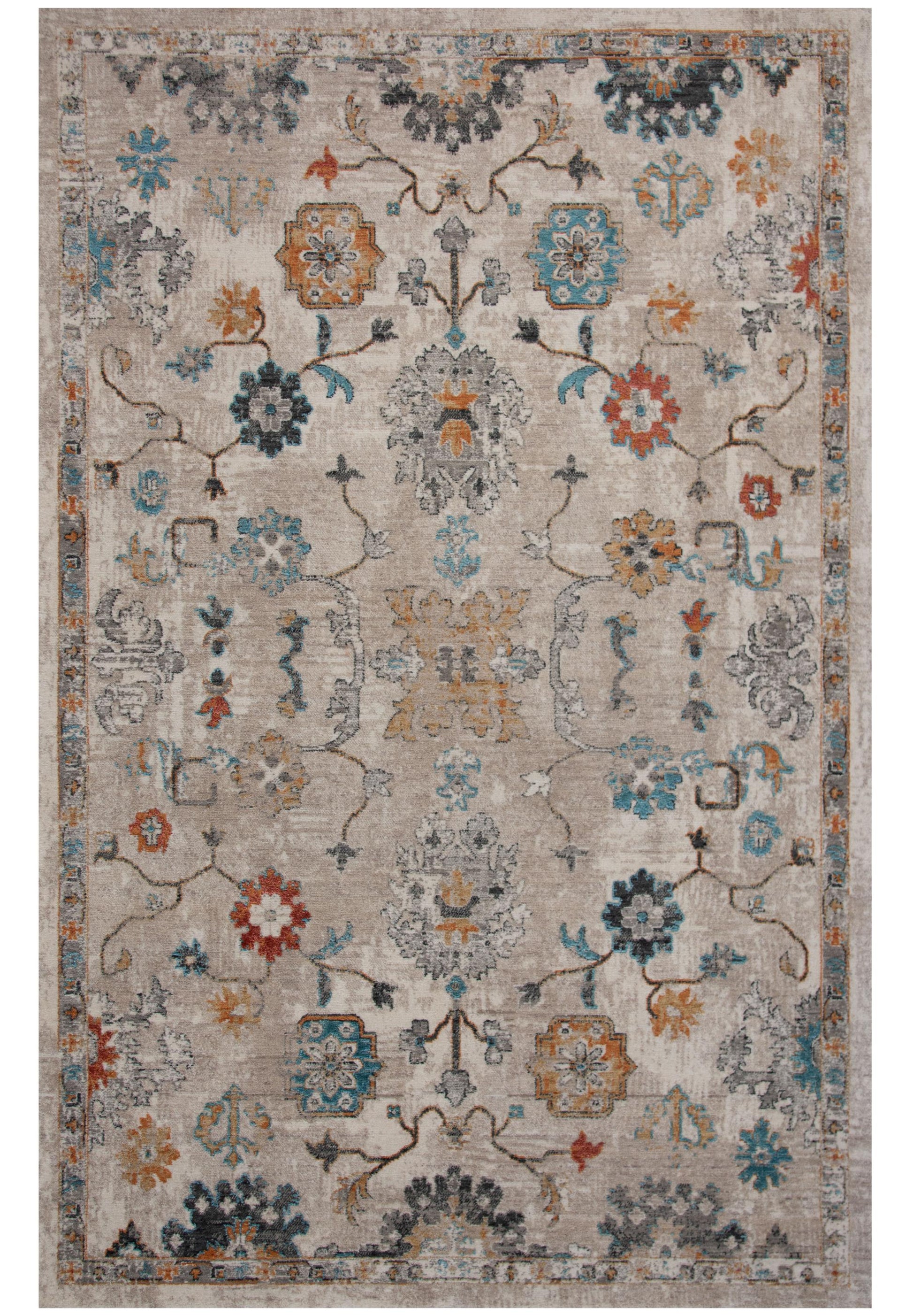 Traditional rug, 5' x 8'.