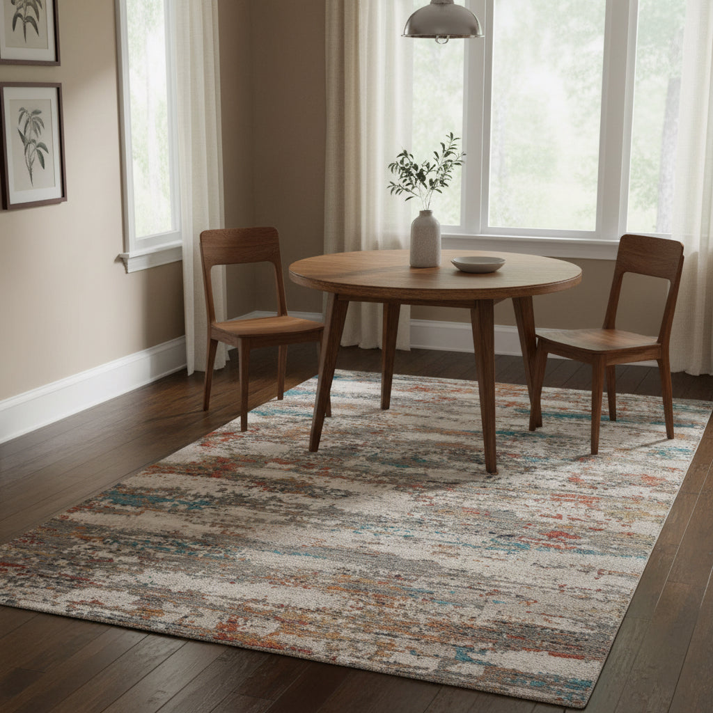 Contemporary rug, 5' x 8'.