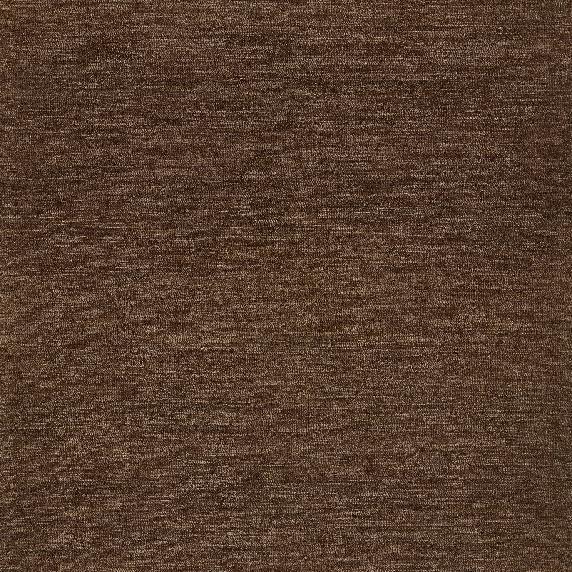Dark brown textured rug with a subtle linear pattern; 2' X 3'.
