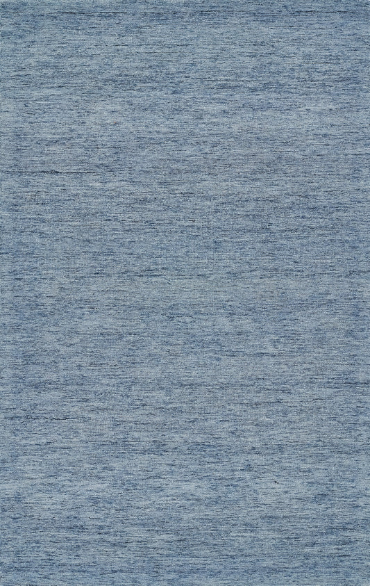 Blue denim fabric texture close-up with a subtle heathered weave.