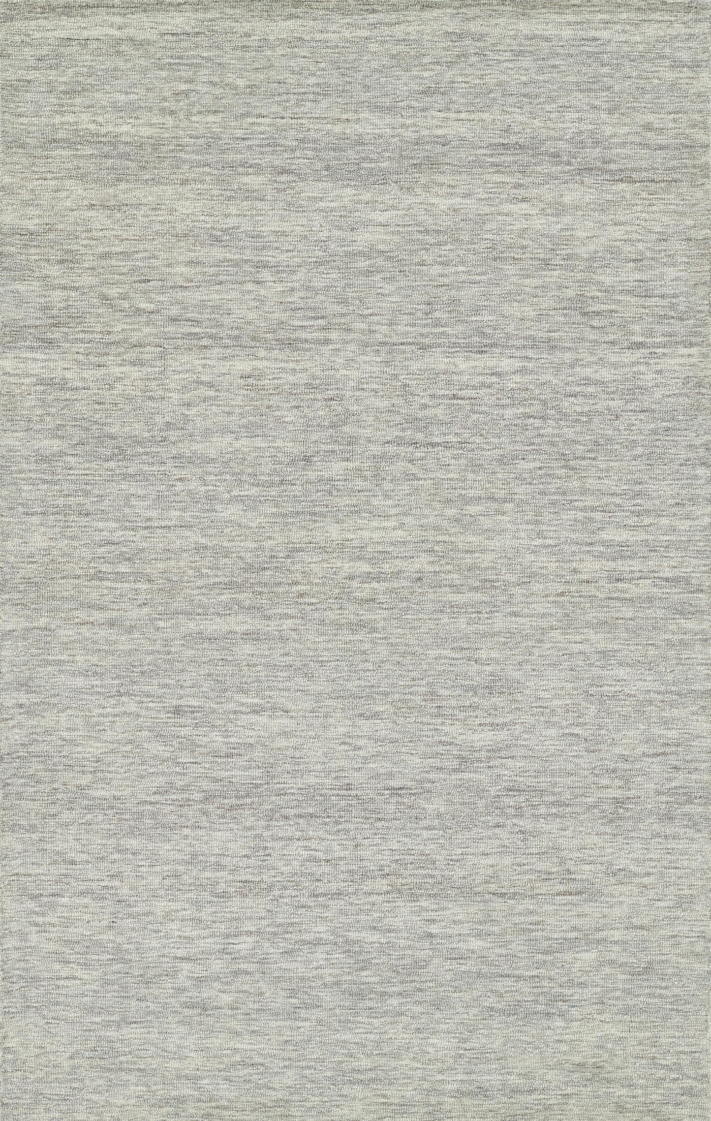 Heather grey rug runner with a subtle marled texture; 2'3" x 8'.