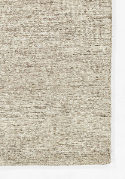 Beige natural-textured flat-weave rug with subtle marled pattern; rectangular, ideal for living rooms.