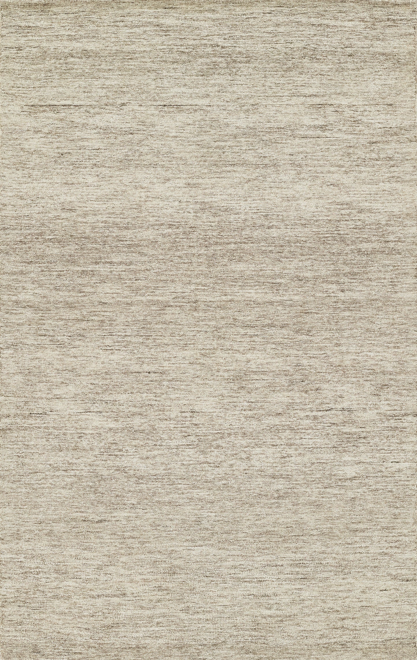 Natural beige rectangular woven rug with subtle heathered texture; cream-tan tones for a soft, versatile living space.
